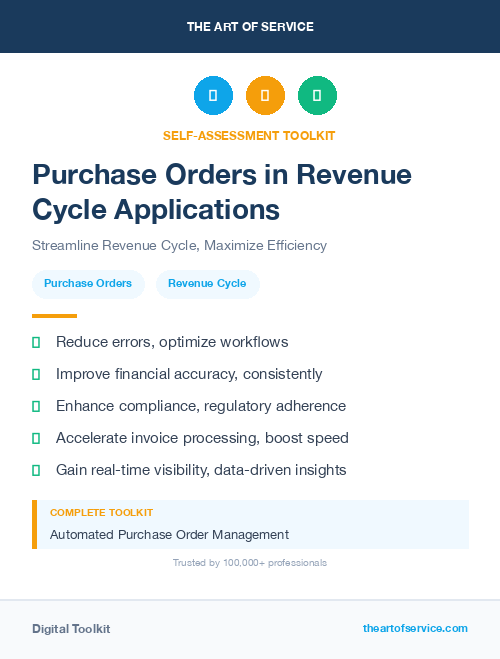 Purchase Orders in Revenue Cycle Applications