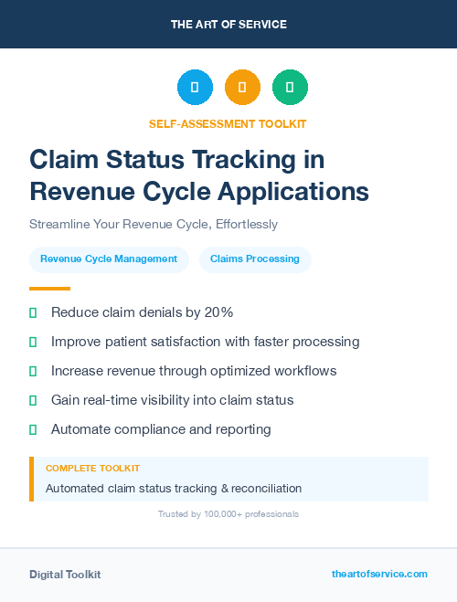 Claim Status Tracking in Revenue Cycle Applications