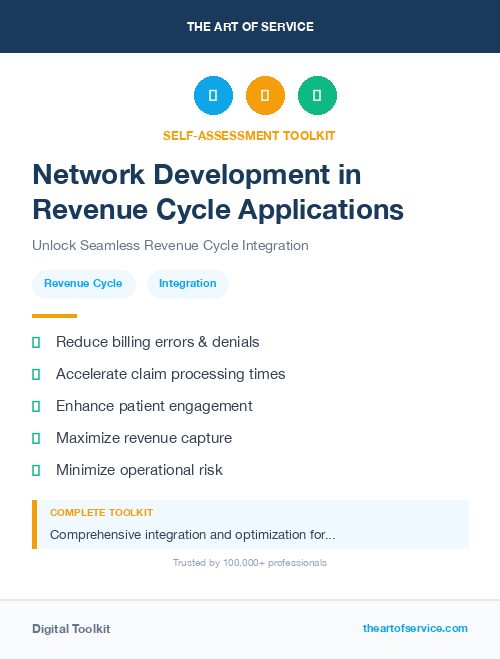 Network Development in Revenue Cycle Applications