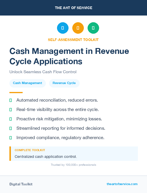 Cash Management in Revenue Cycle Applications