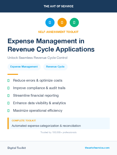 Expense Management in Revenue Cycle Applications