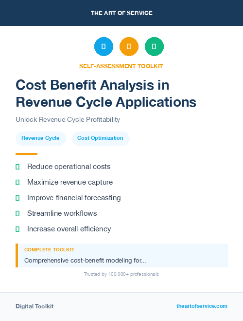 Cost Benefit Analysis in Revenue Cycle Applications