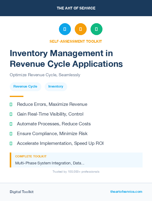 Inventory Management in Revenue Cycle Applications