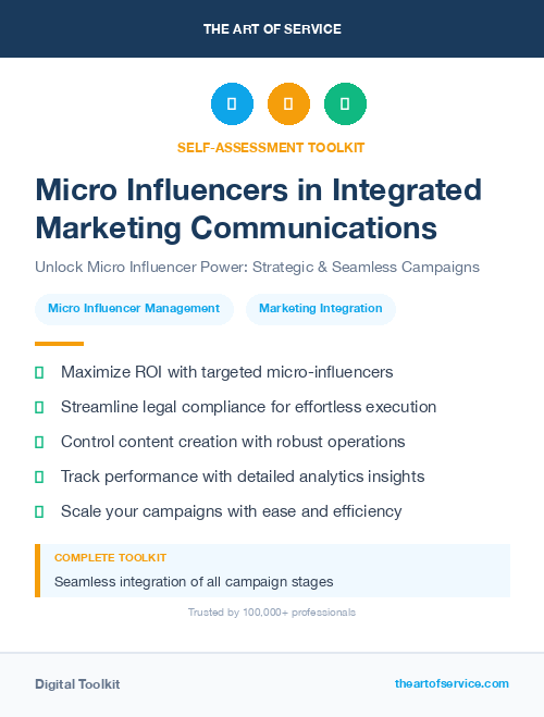 Micro Influencers in Integrated Marketing Communications