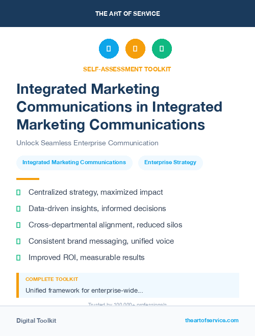Integrated Marketing Communications in Integrated Marketing Communications