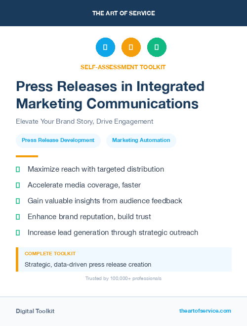 Press Releases in Integrated Marketing Communications