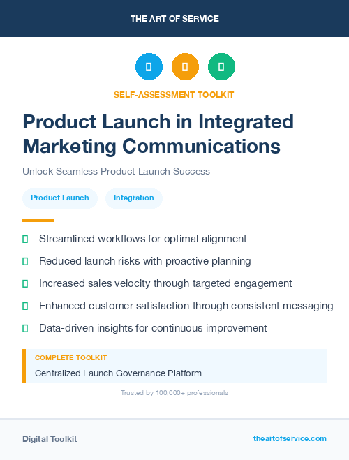 Product Launch in Integrated Marketing Communications