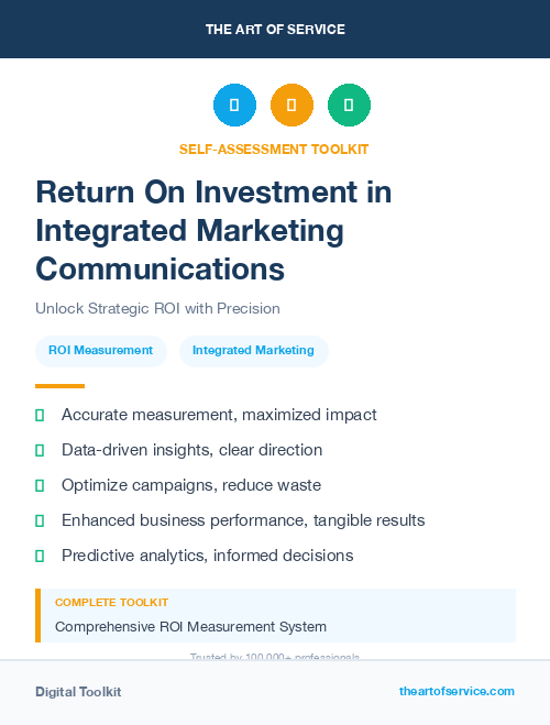 Return On Investment in Integrated Marketing Communications