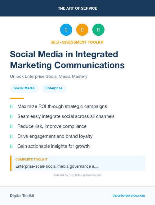Social Media in Integrated Marketing Communications
