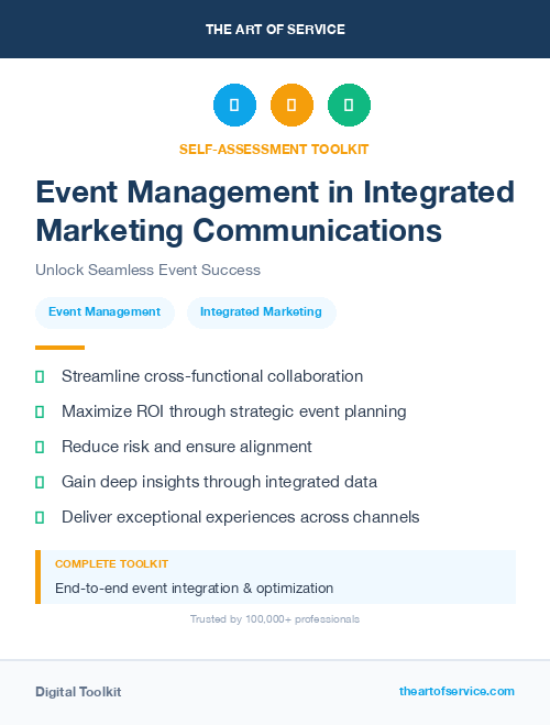 Event Management in Integrated Marketing Communications