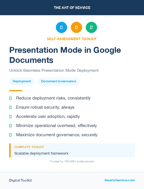 Presentation Mode in Google Documents