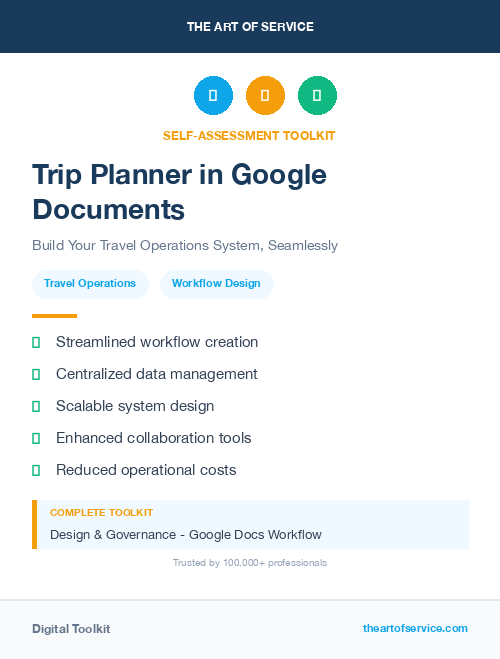Trip Planner in Google Documents