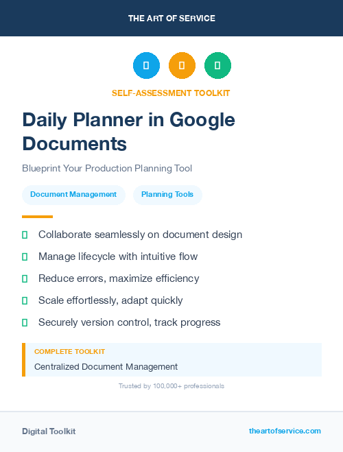 Daily Planner in Google Documents