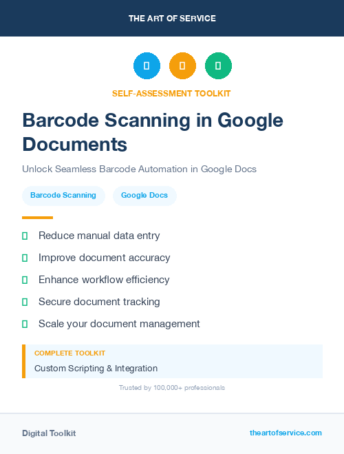 Barcode Scanning in Google Documents