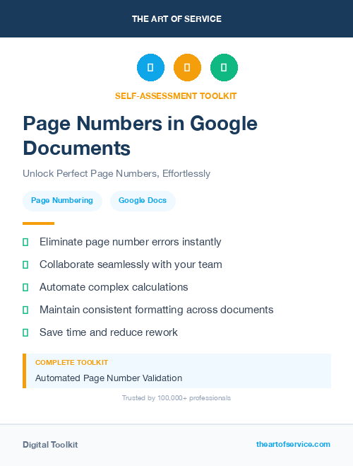 Page Numbers in Google Documents