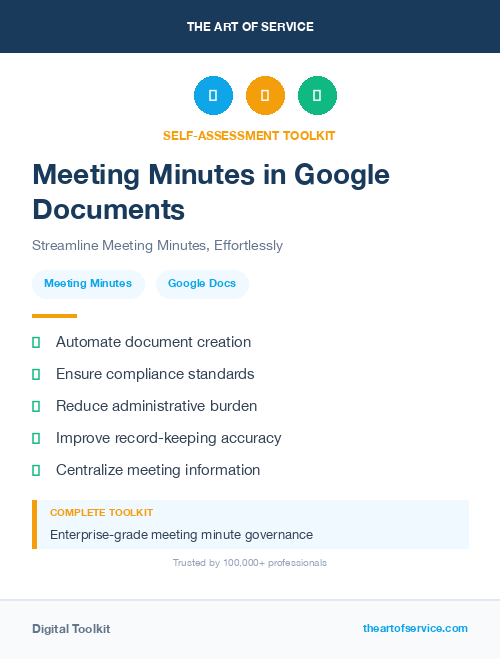 Meeting Minutes in Google Documents