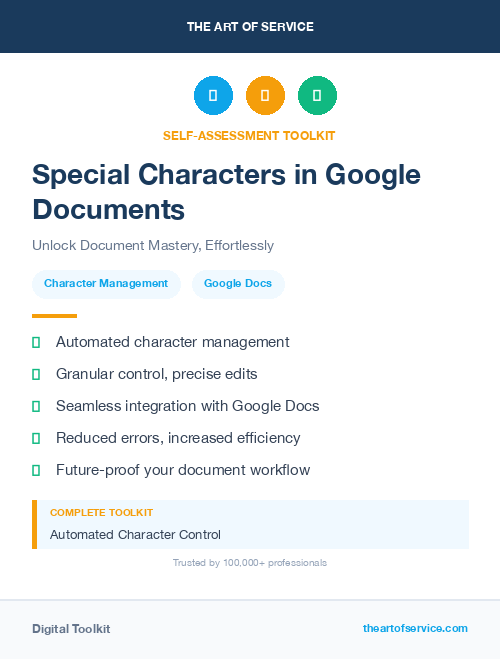 Special Characters in Google Documents