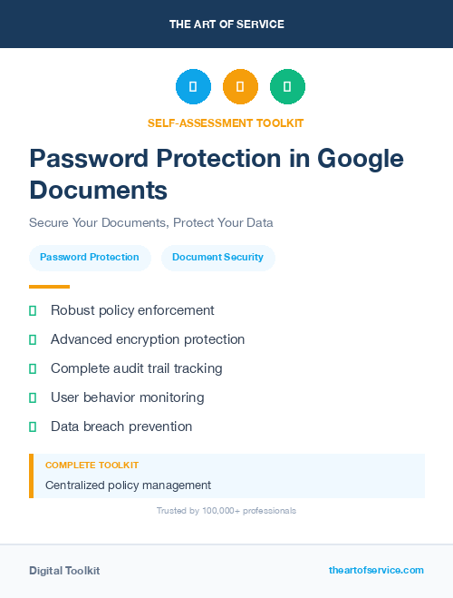 Password Protection in Google Documents