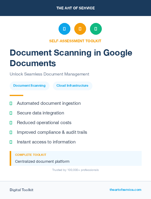 Document Scanning in Google Documents