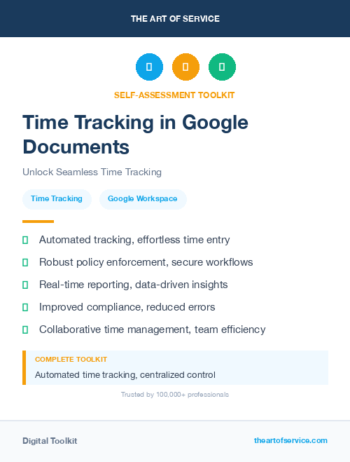 Time Tracking in Google Documents