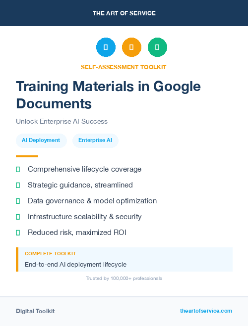 Training Materials in Google Documents