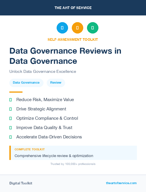 Data Governance Reviews in Data Governance