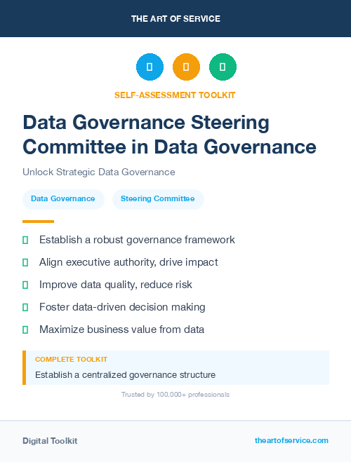 Data Governance Steering Committee in Data Governance