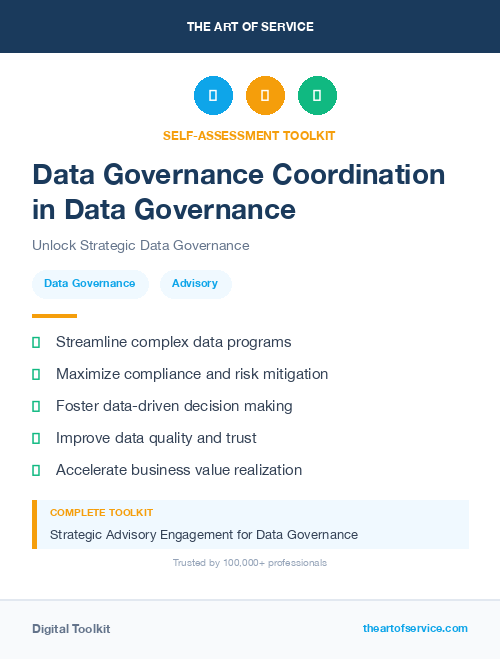 Data Governance Coordination in Data Governance