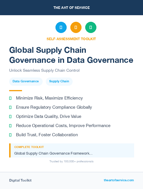 Global Supply Chain Governance in Data Governance
