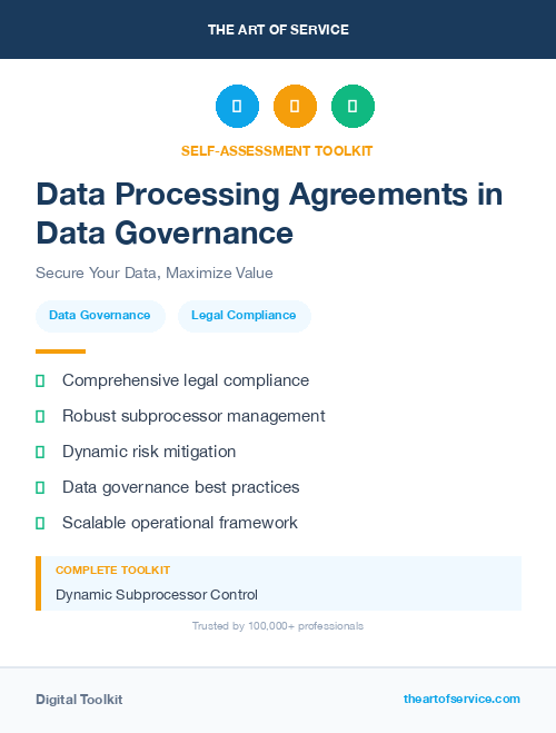 Data Processing Agreements in Data Governance