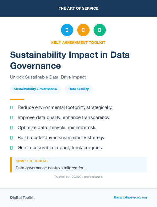 Sustainability Impact in Data Governance