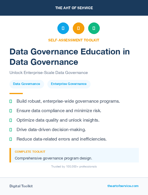 Data Governance Education in Data Governance