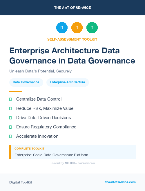 Enterprise Architecture Data Governance in Data Governance