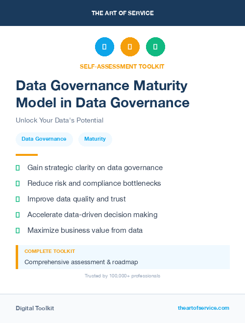 Data Governance Maturity Model in Data Governance