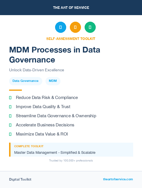 MDM Processes in Data Governance