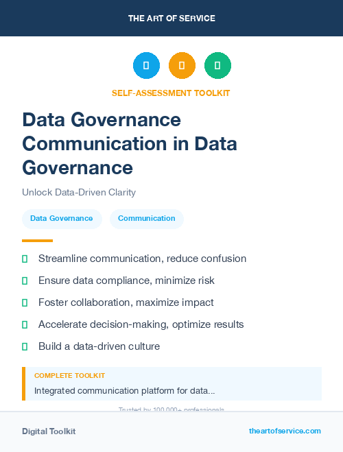 Data Governance Communication in Data Governance