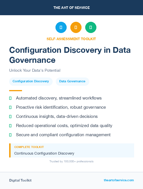 Configuration Discovery in Data Governance