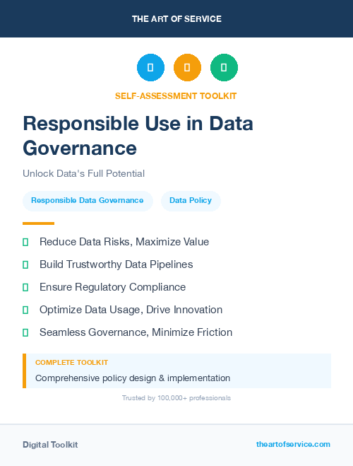 Responsible Use in Data Governance