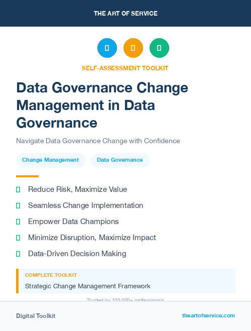 Data Governance Change Management in Data Governance