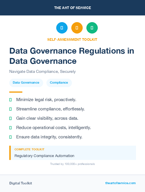 Data Governance Regulations in Data Governance