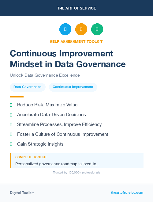 Continuous Improvement Mindset in Data Governance