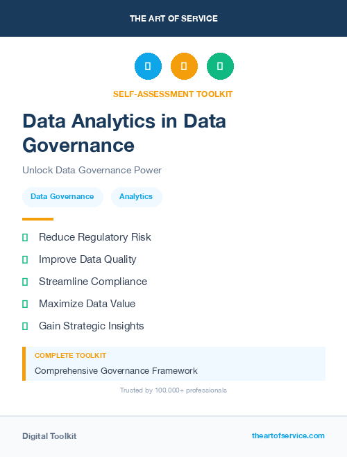 Data Analytics in Data Governance