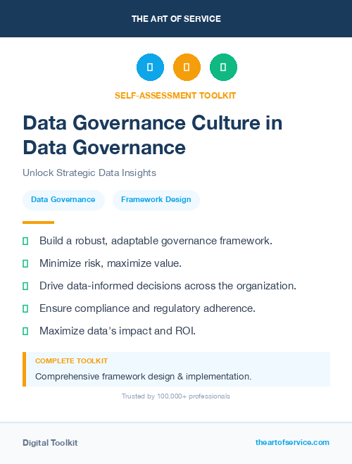 Data Governance Culture in Data Governance