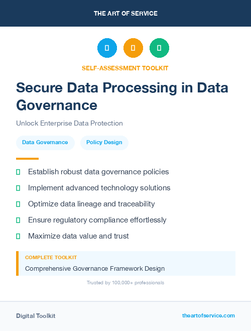 Secure Data Processing in Data Governance