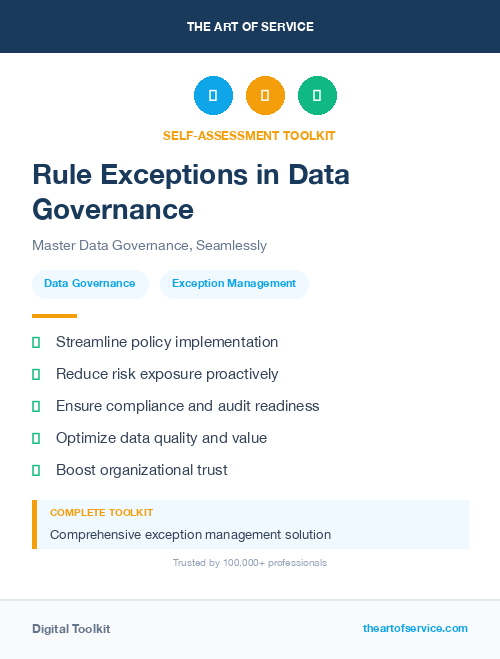 Rule Exceptions in Data Governance