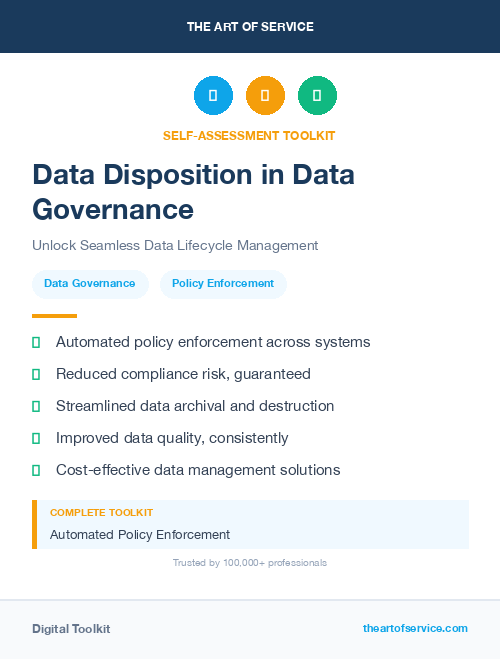 Data Disposition in Data Governance