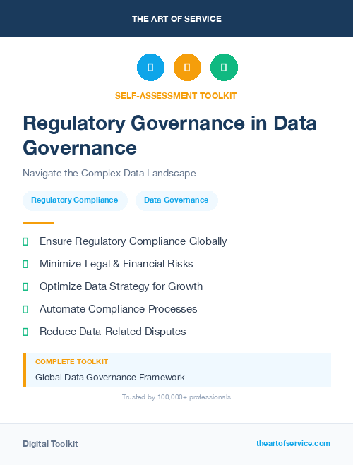 Regulatory Governance in Data Governance