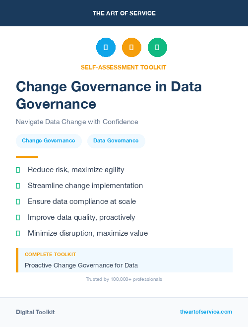 Change Governance in Data Governance