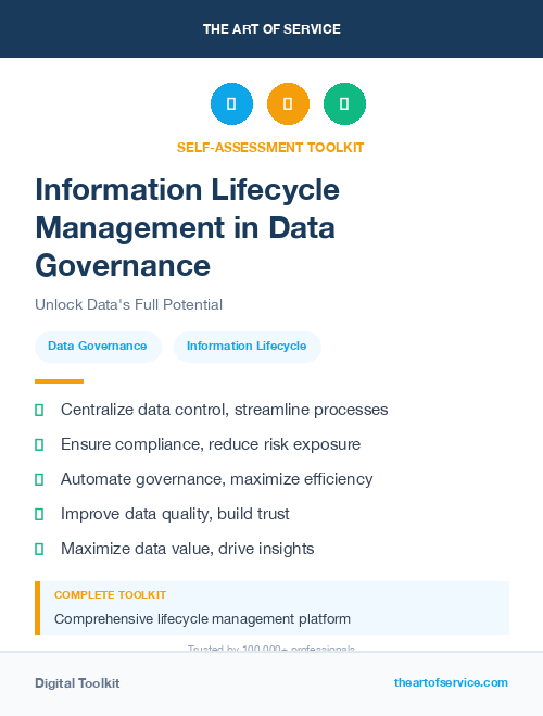 Information Lifecycle Management in Data Governance
