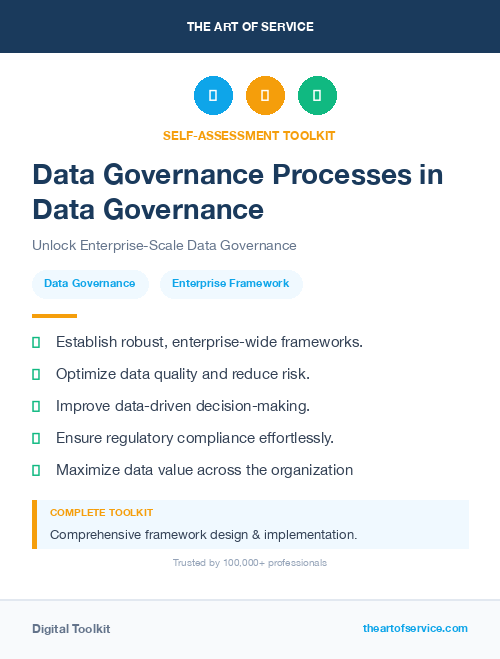 Data Governance Processes in Data Governance